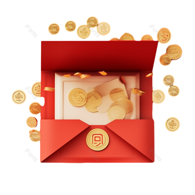 618图片,卡通元素,立体PNG,礼盒免抠素材